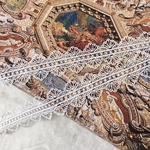 1m 綺麗 ロココ風 ケミカルレース ブレード 白 BK190214 ハンドメイド 手芸 素材 材料 DIY