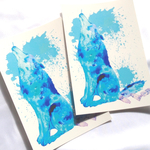 BLUE WOLF card