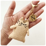 とらねこキーホルダー（イニシャル付き）【再販】
