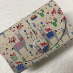 アルパカさんと ことりさん柄♡18ポケットハニカムカードケース