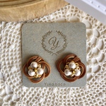 春夏♡ラタンのお花ピアス/イヤリング フラワーギフト