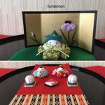 「mym1530＊＊＊＊様専用」つまみ細工(アレンジつまみ)再販・「小さなおひなさま」「端午の節句・かわいい大将②」