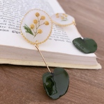 ミモザとユーカリ 揺れるearring  or  pierce