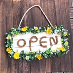 ttyt11258様専用◇OPENプレート◇グリーン小花