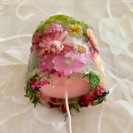 ピンクのお花畑キャンドル