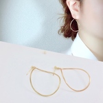 【14kgf】華奢なねじれフープピアス♡