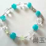 翠希〈 ウイグル産クリアアマゾナイト×プレナイト×水晶〉