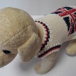 白にイギリス国旗柄のタンクトップセーター（SS-1852)