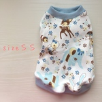 レトロアニマル  タンクトップ水色 ☆ＳＳサイズ(完成品)