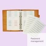 【A5リフィル】パスワード管理 ※追加料金で6穴などに変更可