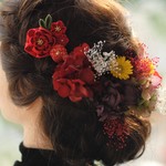 個数限定・大正浪漫♡牡丹のつまみ細工のボタニカルヘッドドレス　プリザーブドフラワー　ドライフラワー　成人式　卒業式　ウエディング　和装　袴