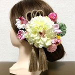 髪飾り つまみ細工 成人式 結婚式 前撮り
