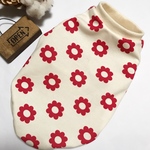 犬服　お花柄　タンクトップ     S、Mサイズ