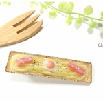 半熟卵のせ カルボナーラ🍴 ヘアクリップ