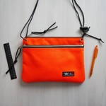 Orange　ダブルファスナーサコッシュバッグ　ミニショルダーバッグ 