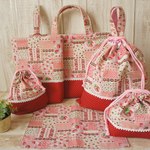 ◆オーダー品♡イチゴ柄◆ ☆*:　幼稚園グッズ :*☆ 
