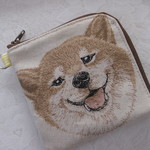 The 柴犬さん　ハーフウォレット　L字ファスナー　サブのお財布に
