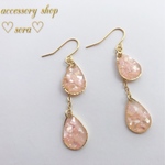♡再販♡桜色のしずくピアス／イヤリング