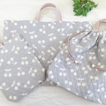 mari＊ari1＊19様オーダー品　さくらんぼ柄の3点セット