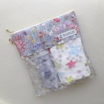 別注✨ リバティ Dカン&マチ付 ポーチ【 Wild Flowers ワイルド・フラワーズ　】☆リバティ クリアポーチ ☆ キラキラ ビニールポーチ 洗面ポーチ