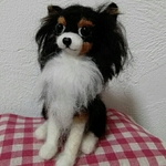 um様専用ページ羊毛フェルトのロングコートチワワ