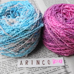 44★素材糸お得セット☆20g×2個☆手染め糸★スラブヤーン★引き揃え★オリジナル★ラッピング糸