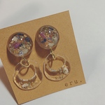 フラワーレジンピアス