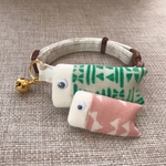 鯉のぼり🎏首輪✩.*˚[S~Mｻｲｽﾞ]17~25cmの間で調整が可能です。