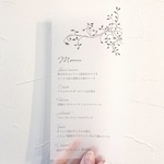 fuyukaidesu様専用♡新デザイン♡ 結婚式 ドリンクメニュー表　トレーシングペーパー
