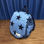 ※rita3216様専用※ ふわふわベビーリュック(星柄(水色)×デニム)