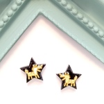 【再販♡】オオカミ×ブラックスター ミニピアスorイヤリング