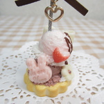 【チョコ×ストロベリーミルク】アイスのメモスタンド