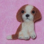 キャバリアのブローチ🐶