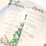 akkina様専用♡新デザイン♡ 結婚式 メニュー表　トレーシングペーパー