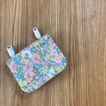 リバティ、シーチング×帆布 移動ポケット