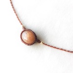 サンムーンストーン macramé ペンダント