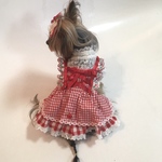 犬服オーダー　★重ね着風チロリアンワンピース★