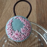 「さくら」刺繍ヘアゴム★送料込み★