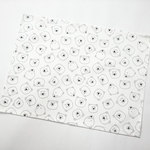 ～40cm×60cm【サイズオーダー】ランチョンマット(くまのかお(ホワイト))
