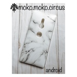 AQUOS XPERIA Galaxy ケース 全機種対応 大理石 モノトーン