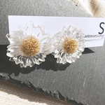 ★  SALE ★ クリア フラワー ピアス イヤリング