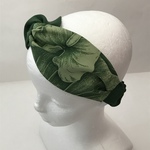 2way!ボタニカル柄ハワイアンのmoss greenのクロスターバン