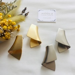 《特集掲載》plate curve pierce /earring＊カーブプレートのピアス/イヤリング