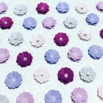 お花シール❁︎50枚❁︎パープルグラデーション