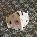  立体マスク に にゃー！！  裏生地ｼﾙｸ