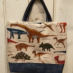 お道具袋 恐竜柄◆小さめサイズ30×25cm◆ダイナソー 