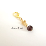 Lucky Crown ＊ ガーネットと王冠のチャーム