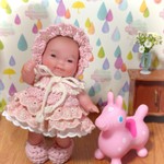 ベレンゲール５インチサイズ お洋服セット 「苺のミルフィーユ」