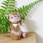 カワウソ の ぴゃぴゃぐるみ  (ピンクミックスカラー)