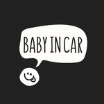 再販×3！　スマイルイラスト　BABY IN CAR　ステッカー　車　ベイビーインカー